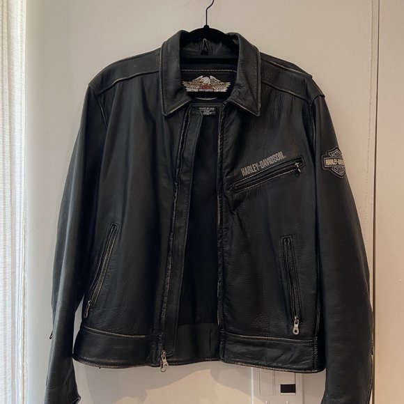 Classic Harley-Davidson Leather Motorcycle Jacket - Picture 3 of 4